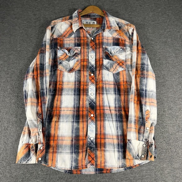 BKE Other - BKE Buckle Vintage 67 Mens Size L Plaid Western Shirt Standard Fit Cowboy Rodeo